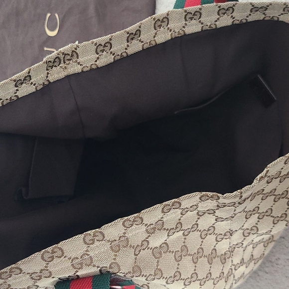 Gucci Canvas Monagram Tote Bag - Dust Bag Included - Picture 7 of 15